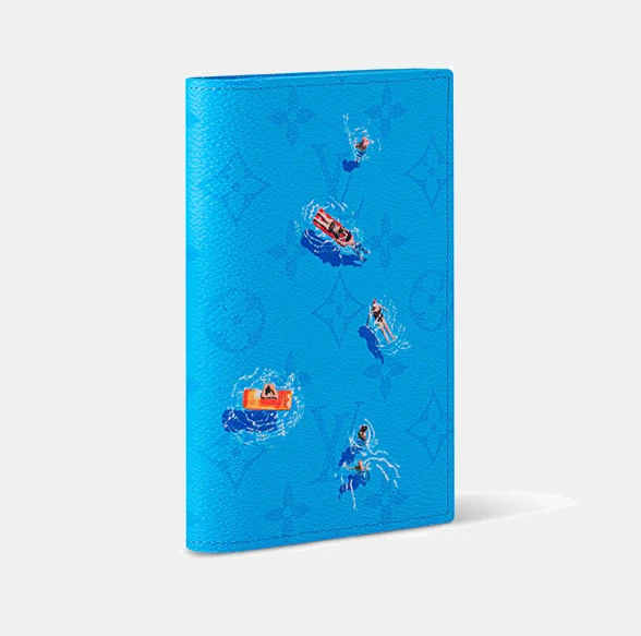 Обложка для паспорта Louis Vuitton Passport Cover Monogram Sports & Leisure Blue Lagoon