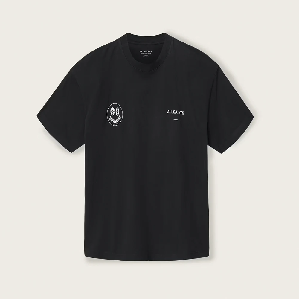 AllSaints Spinner Oversized Short Sleeve Graphic T-Shirt