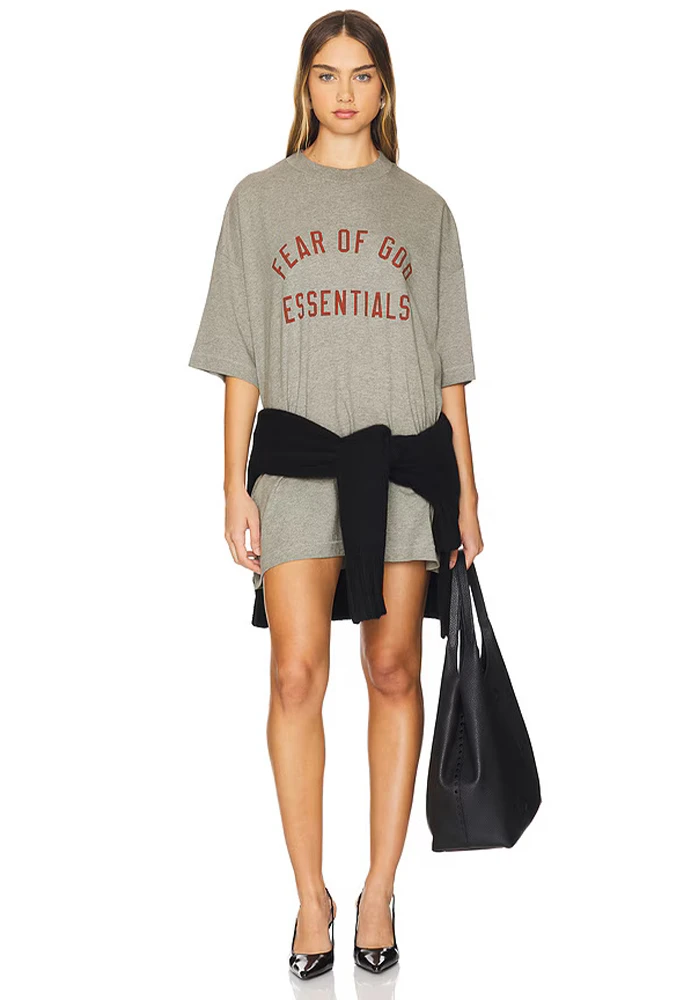 Fear Of God Essentials Jersey Crewneck Dark Heather