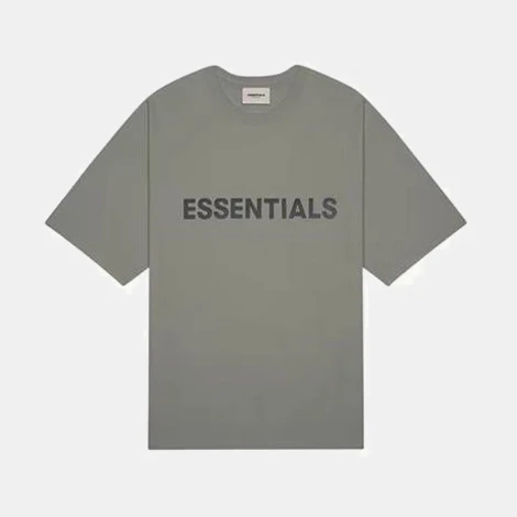 картинка Футболка Fear Of God Essentials FW20 Cement магазин Одежда+ являющийся официальным дистрибьютором в России 