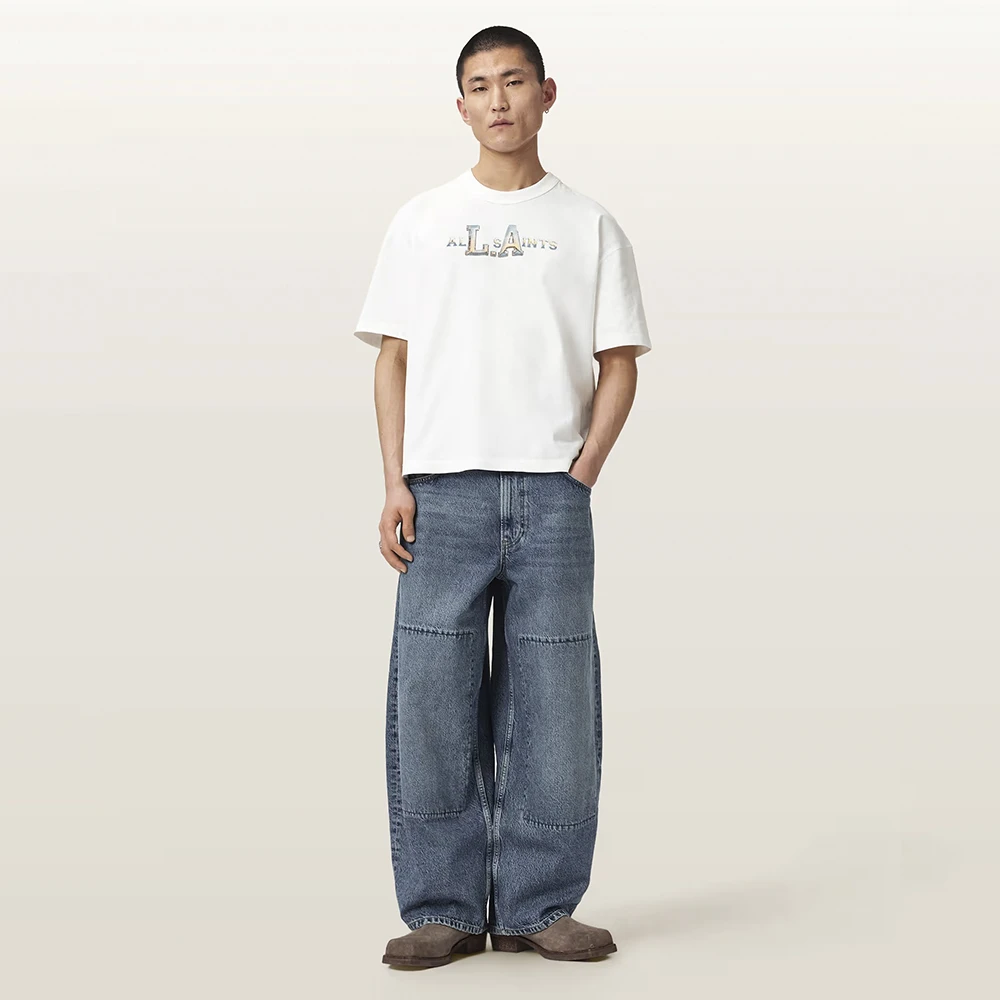 AllSaints Angelino Boxy Short Sleeve Graphic T-Shirt