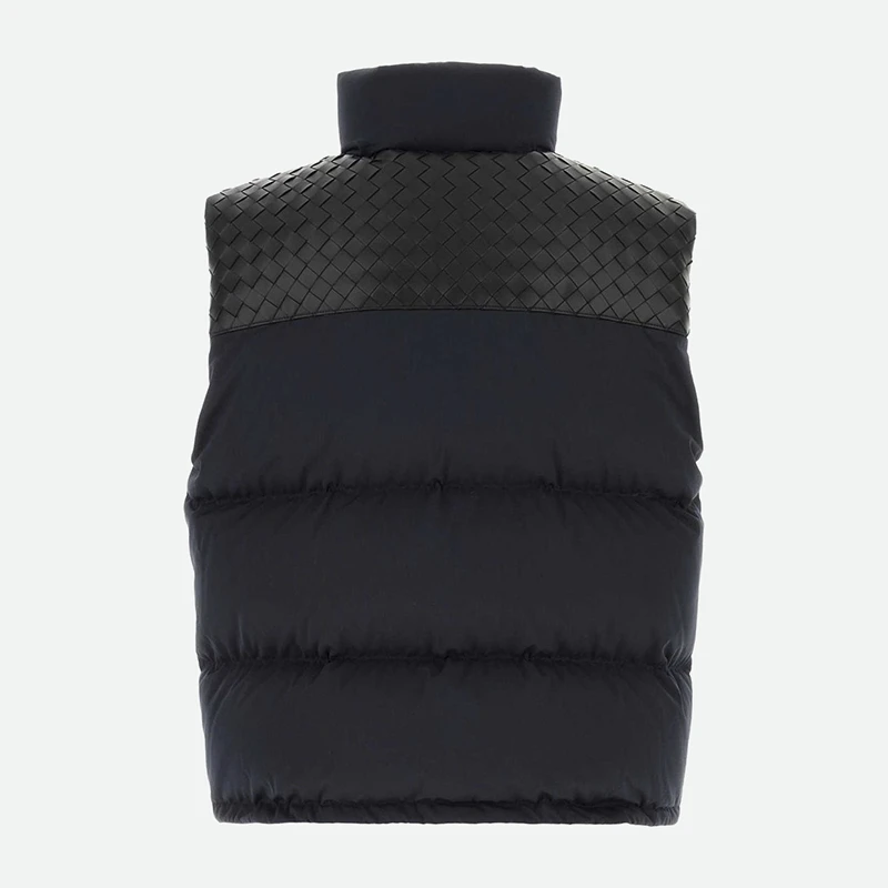 Bottega Veneta Tech Nylon Puffer Gilet Midnight Blue