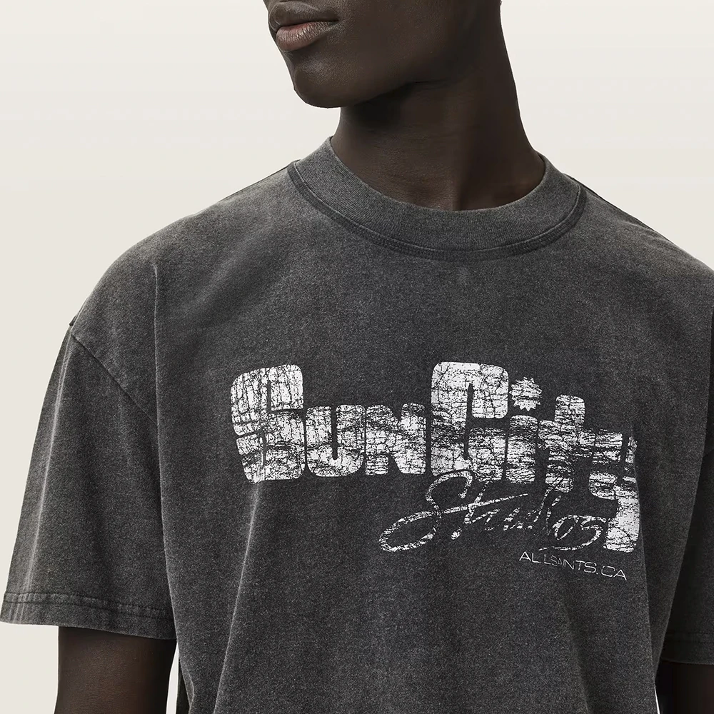 AllSaints Sun City Short Sleeve Boxy Graphic T-Shirt