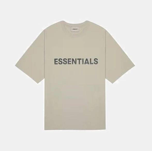 картинка Футболка Fear Of God Essentials FW20 Beige магазин Одежда+ являющийся официальным дистрибьютором в России 