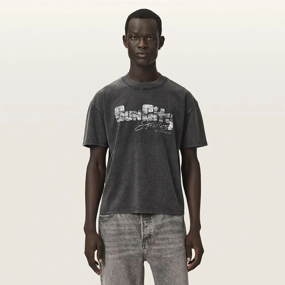 AllSaints Sun City Short Sleeve Boxy Graphic T-Shirt