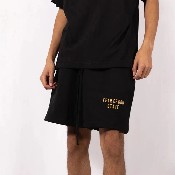 Fear of God Essentials Fleece Soccer Short Black