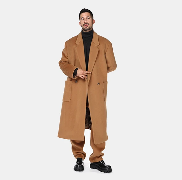 OG Alpaca Wool Long Coat — Camel