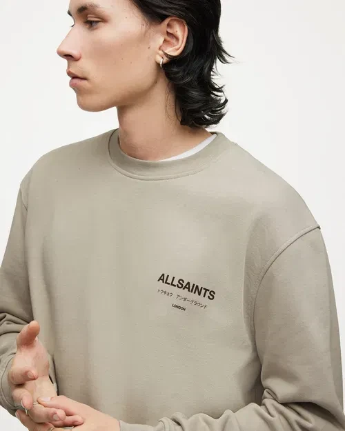 картинка Underground Crew Sweatshirt Beidge магазин Одежда+ являющийся официальным дистрибьютором в России 