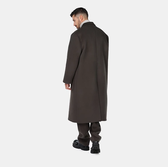 OG Alpaca Wool Long Coat — Dove Grey