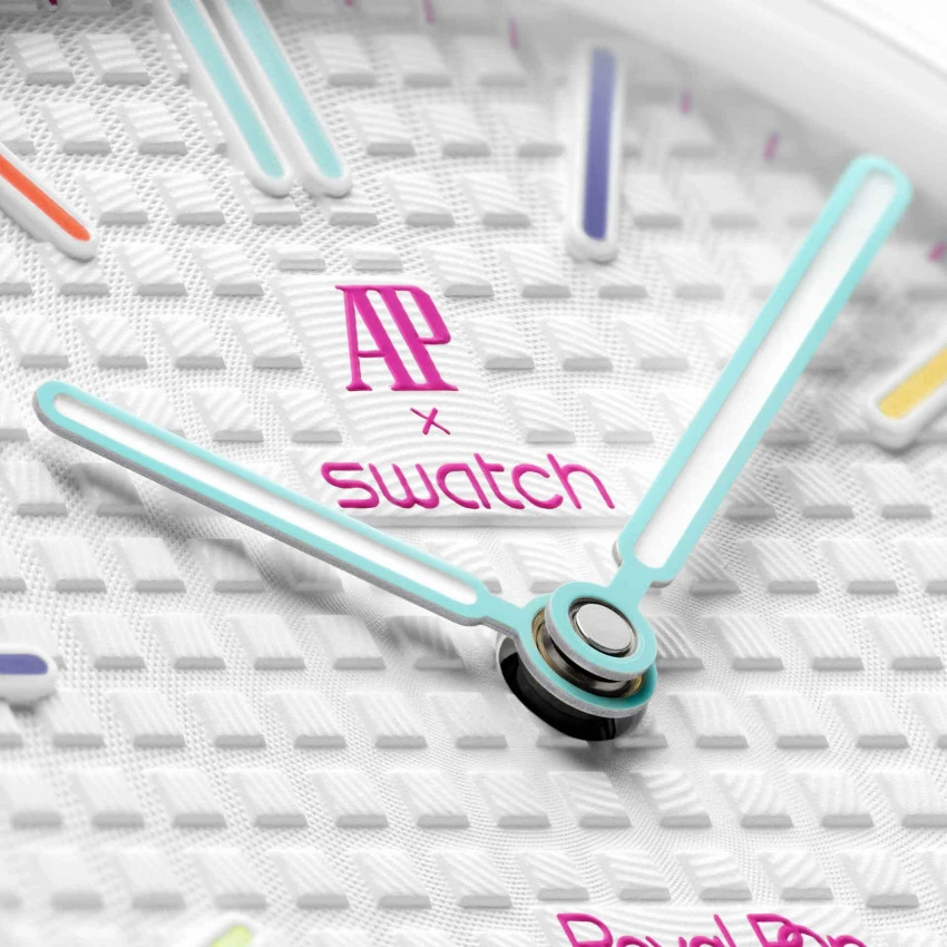 Swatch × Audemars Piguet Bioceramic Royal Pop Huit Blanc