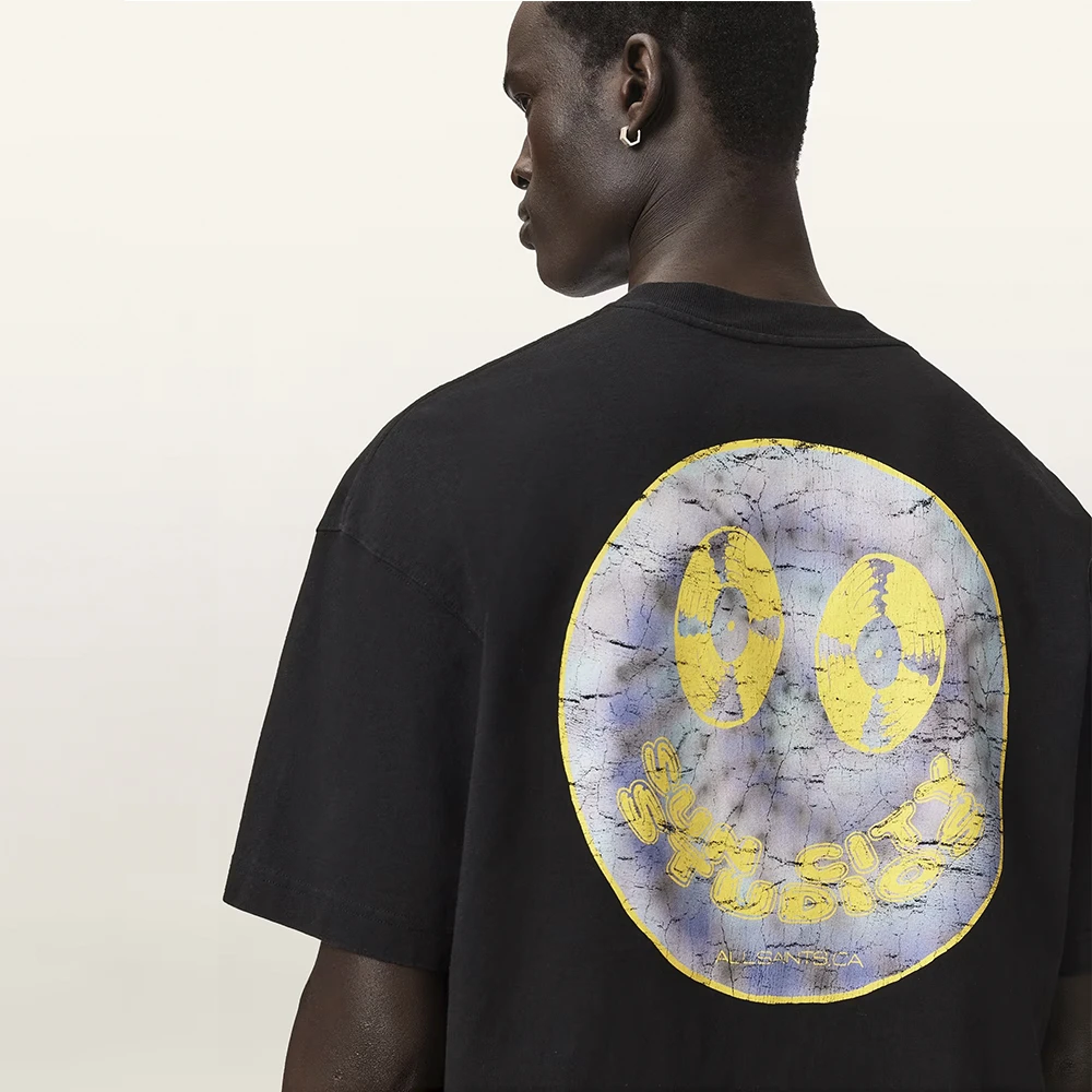 AllSaints Spinner Oversized Short Sleeve Graphic T-Shirt